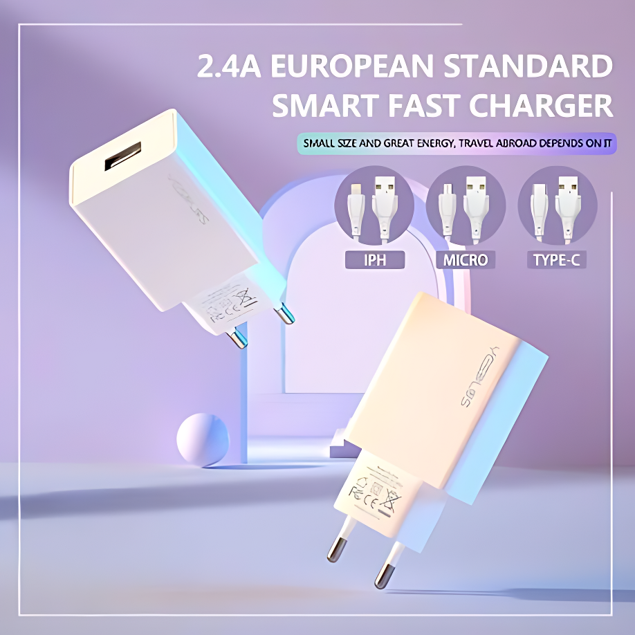 YS-1117 Fast Charging Type-C Cable With Adapter