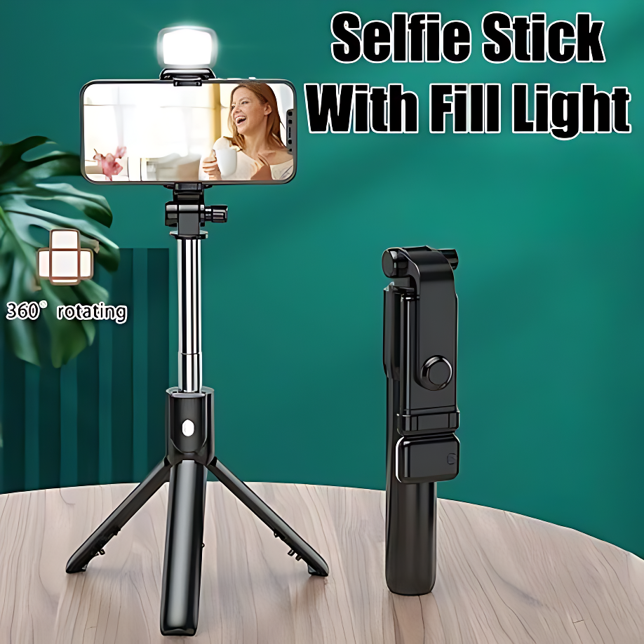 H1S LED Selfie Stick with Tripod