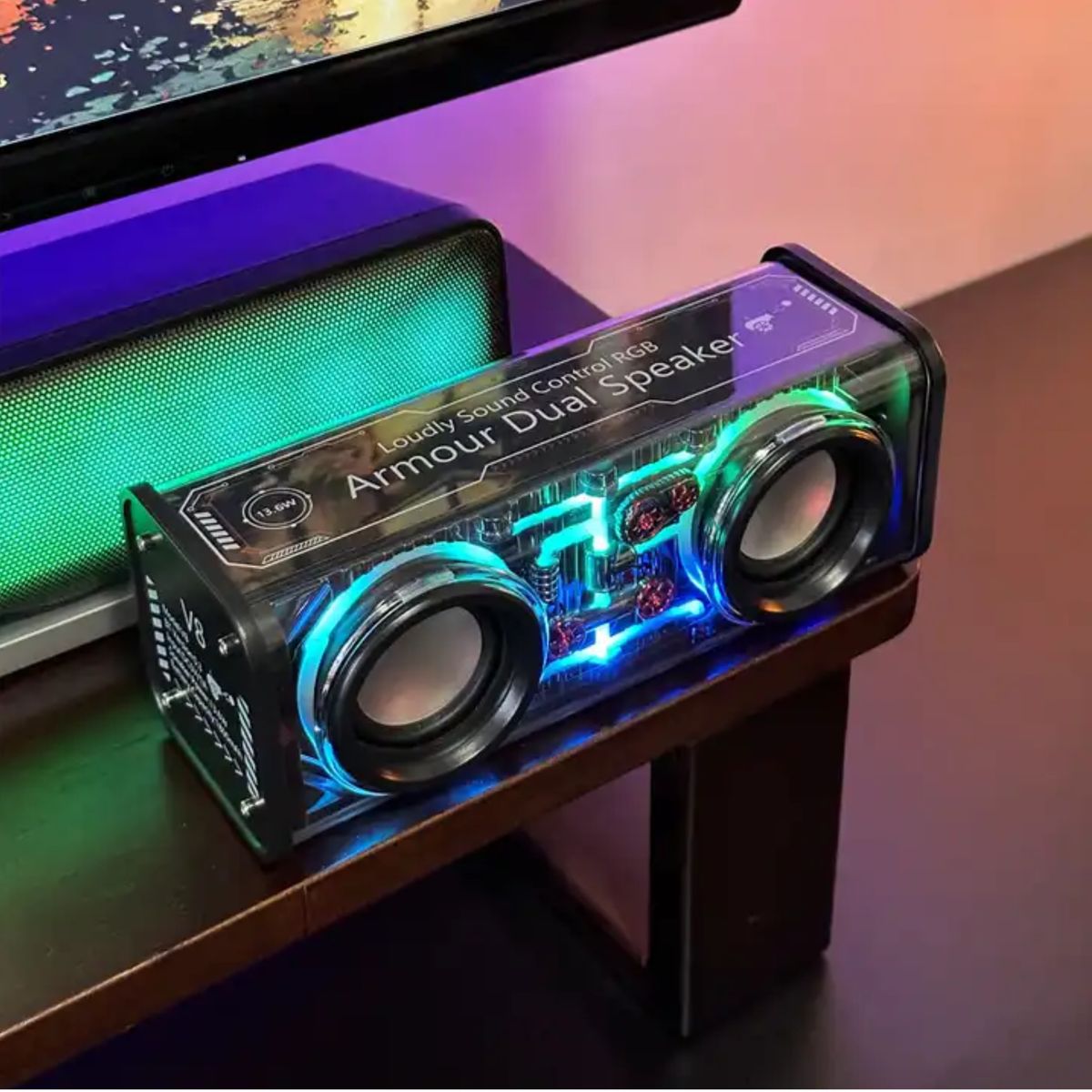 Dual RGB Bluetooth - Outdoor - Indoor - Gaming Speaker - 2x20w Speakers