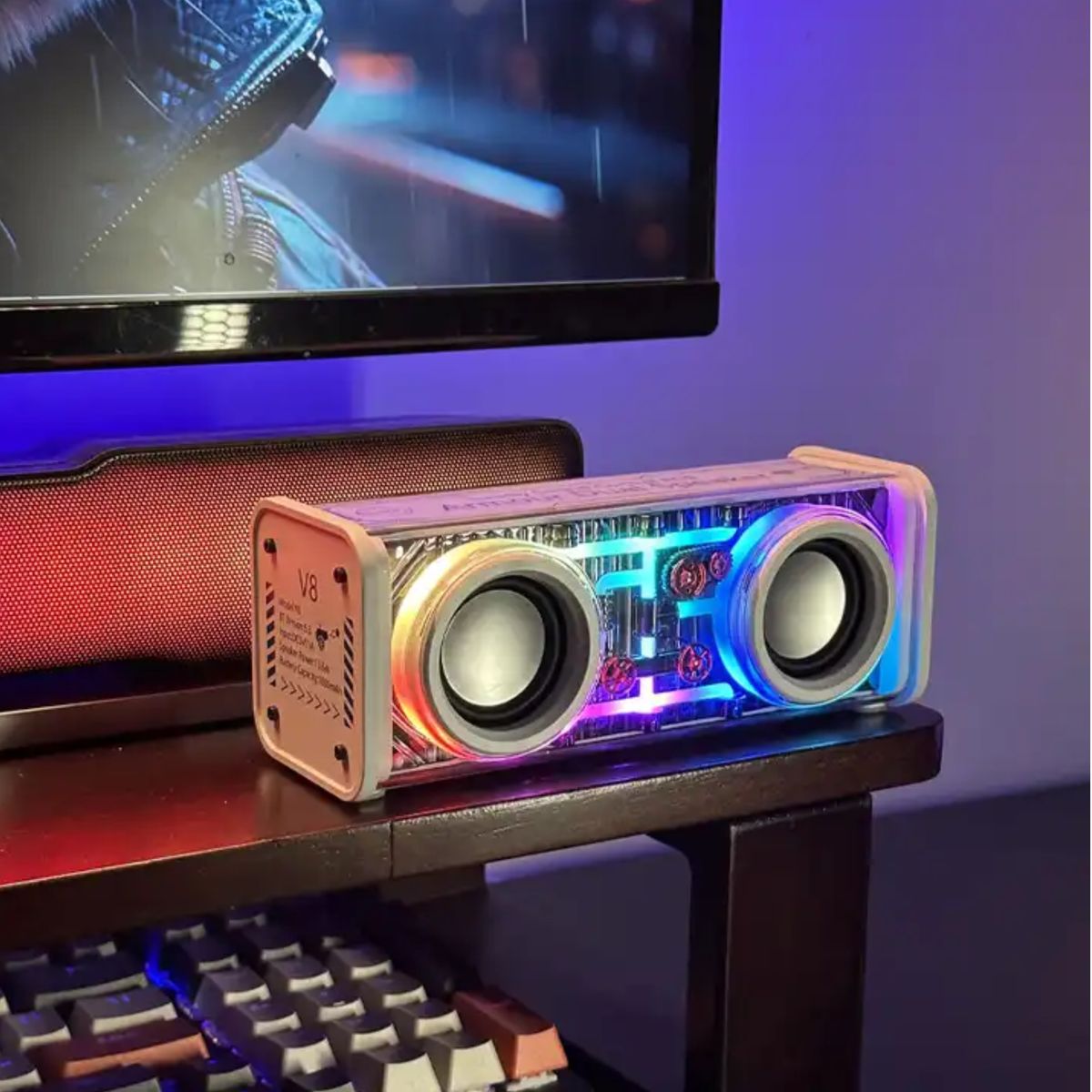 Dual RGB Bluetooth - Outdoor - Indoor - Gaming Speaker - 2x20w Speakers